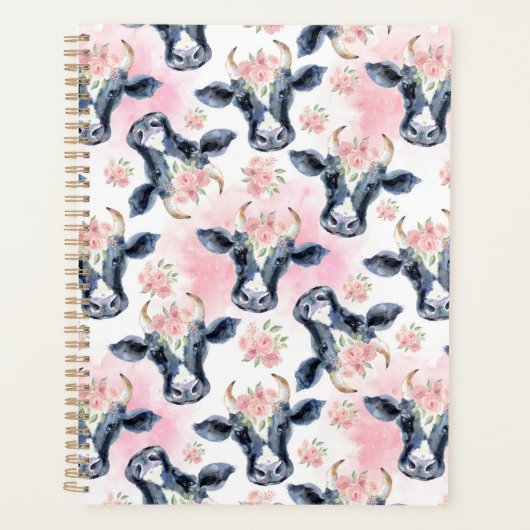 Unique Vintage Cows Planner Journal プランナー手帳 (正面)