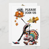 Unique Waiter Invitation 招待状 (正面/裏面)