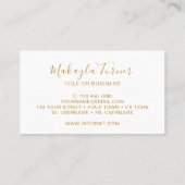 Unique Watercolor  名刺 (裏面)