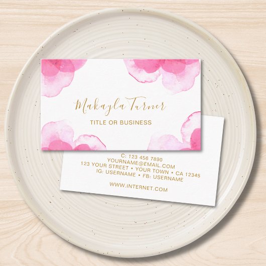 Unique Watercolor  名刺
