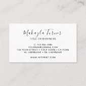 Unique Watercolor Pastel Floral 名刺 (裏面)