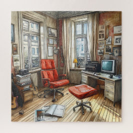 Unique Watercolor Retro Vintage Colorful ジグソーパズル