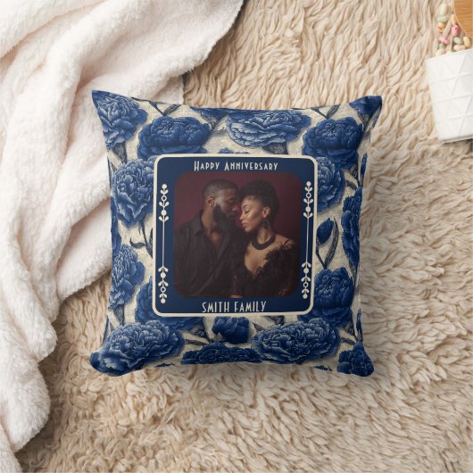 Unique Wedding 25Th Anniversary Throw Pillow  クッション (ブランケット)
