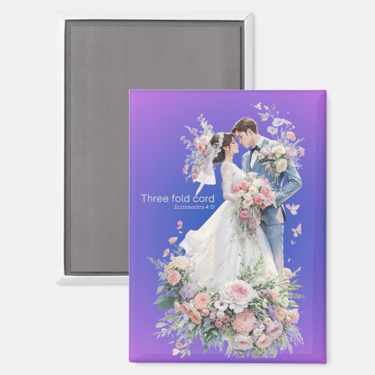 Unique  Wedding Gift マグネット (正面/裏面)