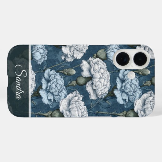 Unique Wedding Gift Carnation Floral Custom Case-Mate iPhoneケース (裏面 (横))