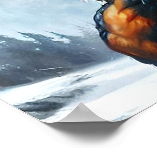 Unique Werewolf Cyborg, Digital Art for Download ポスター (角)