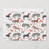 Unique Wild Horses Note Card ノートカード (正面)
