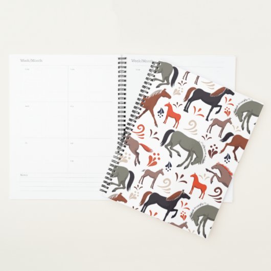 Unique Wild Horses Planner Journal プランナー手帳 (ディスプレー)