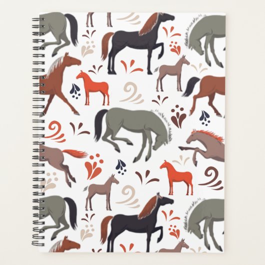 Unique Wild Horses Planner Journal プランナー手帳 (正面)