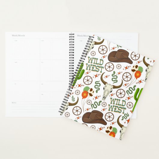 Unique Wild West Planner Journal プランナー手帳 (ディスプレー)