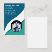 Unique Window Washing And Cleaning Service 名刺 (正面/裏面)