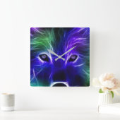 Unique WOLF / ZODIAC / GALAXY Design – Stylish Gif スクエア壁時計 (ホーム)