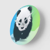 Unique WOLF / ZODIAC / GALAXY Design – Stylish Gif ラウンド壁時計 (傾斜)