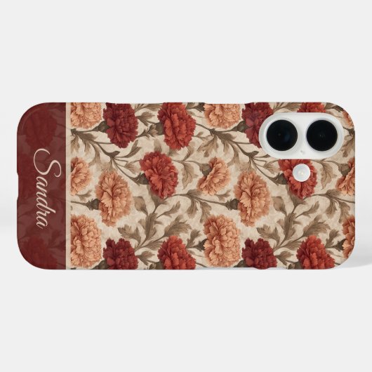 Unique Women Gift Carnation Custom Case-Mate iPhoneケース (裏面 (横))