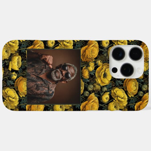 Unique Women Gift Ranunculus Floral Custom  Case-Mate iPhoneケース (裏面 (横))