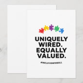 Uniquely Wired Equally Valued Awareness Art シーズンカード (正面/裏面)