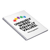 Uniquely Wired Equally Valued Awareness Art ノートブック (右側)