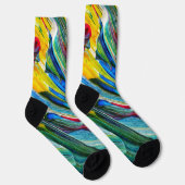 Unisex Abstract Crew Sock ソックス (右)