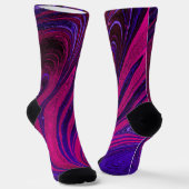 Unisex Abstract Painting Crew Sock ソックス (傾斜あり)
