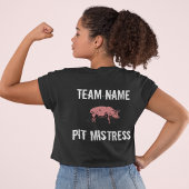 Unisex Custom BBQ Team Pit Mistress t-shirt Tシャツ