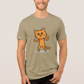 Unisex Funny & Trendy Cat Graphic T-Shirt - Tee  トライブレンドＴシャツ (正面)