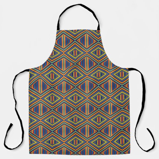 Unisex Long Apron with Unique Pattern エプロン (正面)