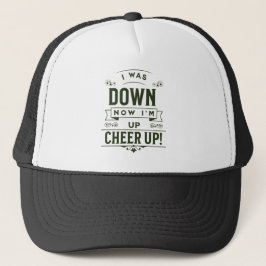 UNISEX NOW I'M UP CHEER UP TRUCKER HAT  キャップ