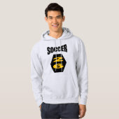 Unisex pullover hoodie. ash SOCCER 26 パーカ (正面フル)