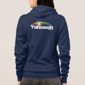 Unisex Rainbow Yada Yahowah Burst Hoodie -Blue パーカ (裏面)