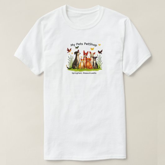 Unisex T-Shirt My Pets Tシャツ (デザイン正面)