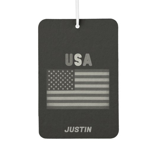Unisex USA American Flag Retro  カーエアーフレッシュナー (正面)