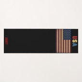 Unisex USA American Flag Retro  ヨガマット (正面(横))