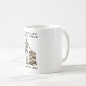 Unisex White Ceramic Mug コーヒーマグカップ (正面右)