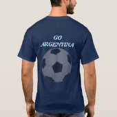 Unisex World Cup Soccer personalize T-shirt Tシャツ (裏面)