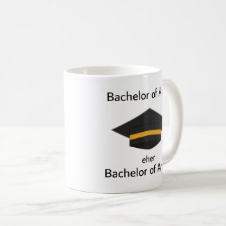 Unispruch "Bachelor of Angst" Geschenk, Studenten コーヒーマグカップ