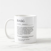 Unispruch "BAföG" Geschenk, Studenten コーヒーマグカップ (左)