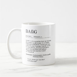 Unispruch "BAföG" Geschenk, Studenten コーヒーマグカップ