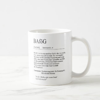 Unispruch "BAföG" Geschenk, Studenten コーヒーマグカップ