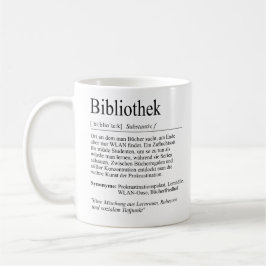 Unispruch "Bibliothek" Geschenk, Studenten コーヒーマグカップ