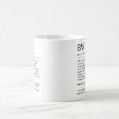 Unispruch "BWL" Student Geschenk, Studenten コーヒーマグカップ (中央)