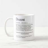 Unispruch "Dozent" Student Geschenk, Studenten コーヒーマグカップ (左)