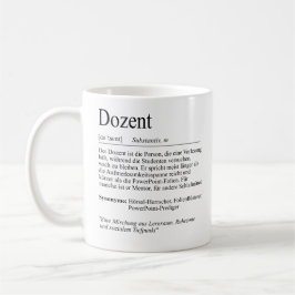 Unispruch "Dozent" Student Geschenk, Studenten コーヒーマグカップ