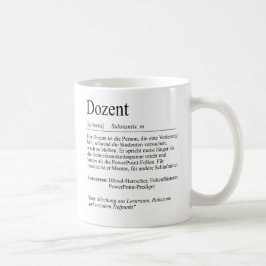 Unispruch "Dozent" Student Geschenk, Studenten コーヒーマグカップ