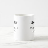 Unispruch "Hybrid Uni" Geschenk, Studenten コーヒーマグカップ (中央)
