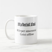 Unispruch "Hybrid Uni" Geschenk, Studenten コーヒーマグカップ (左)