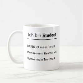 Unispruch "Ich bin Student" Geschenk, Studenten コーヒーマグカップ