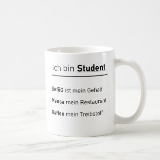 Unispruch "Ich bin Student" Geschenk, Studenten コーヒーマグカップ