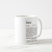 Unispruch "Jura" Student Geschenk, Studenten コーヒーマグカップ (正面右)