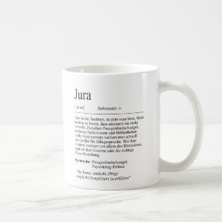 Unispruch "Jura" Student Geschenk, Studenten コーヒーマグカップ