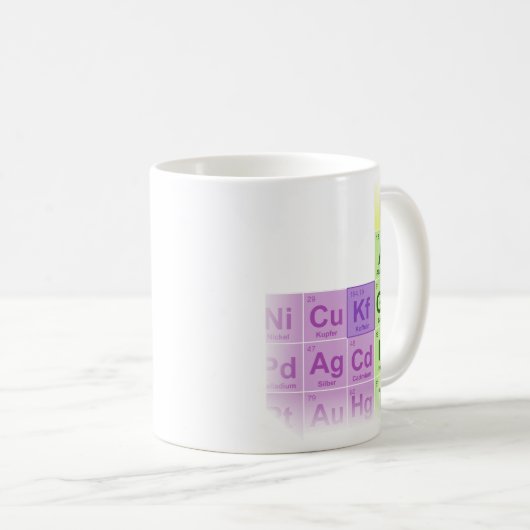 Unispruch "Kaffee" Student Geschenk, Studenten コーヒーマグカップ (正面右)
